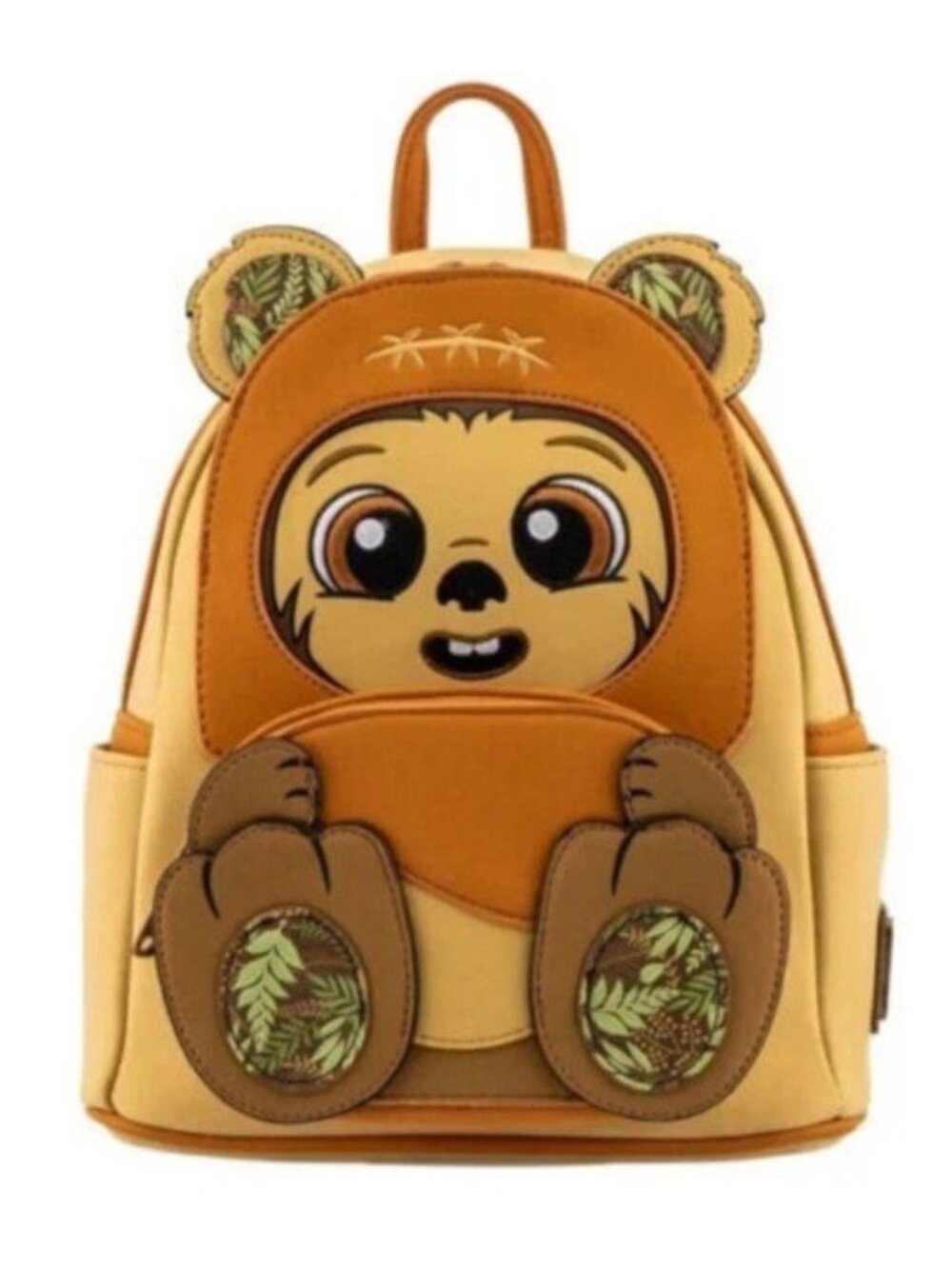 Disney Loungefly Star Wars Wicket Footsie Cosplay Teddy Bear Footsie Backpack NW